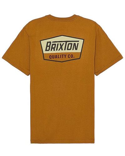 Brixton Regal Short Sleeve Standard Tee - Orange
