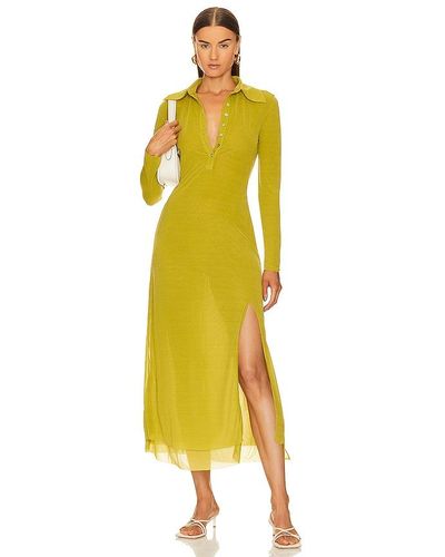 Song of Style Noma Midi Dress - Yellow