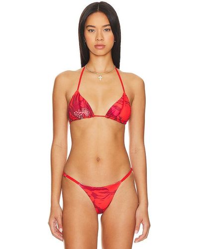 Maaji Edge Bikini Top - Red