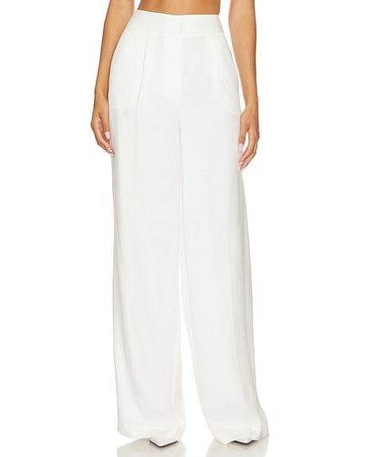 MILLY Noelani Twill Trousers - White