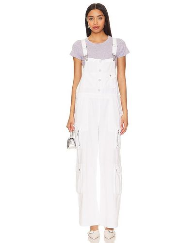 Blank NYC Overalls - White