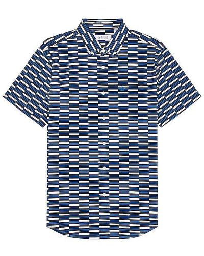 Original Penguin All over geo print polo - Azul