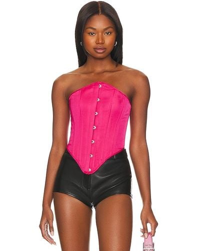 Nbd Claudia Corset Top - Red