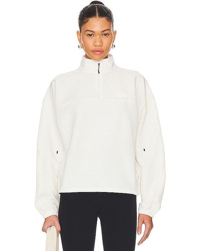 The North Face Tekware Grid 1/4 Zip Jacket - White