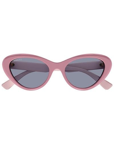Gucci Symbol Cat Eye Sunglasses - ピンク