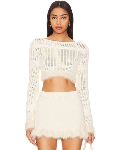 Lovers + Friends Savannah Sweater - White