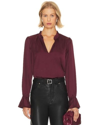 PAIGE Laurin Blouse - Red
