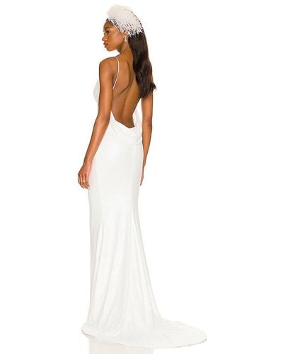 Katie May All A Dream Micro Sequin Gown - White