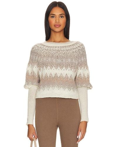 Free People Home For The Holidays Pullover - Natural