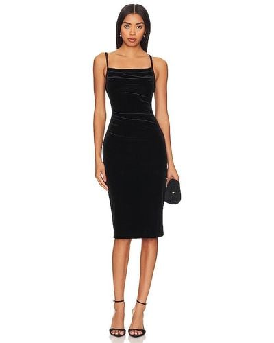 1.STATE Bias Velvet Slip Dress In Black. Size M, S, Xs.