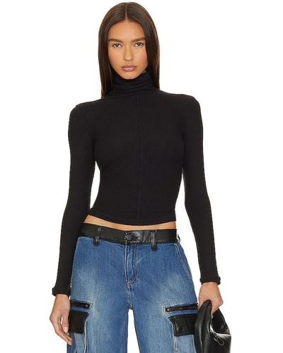 The Line By K Mads Long Sleeve Top - Black