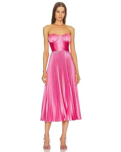 AMUR Kin Strapless Dress - Pink