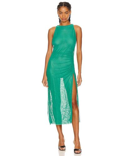 ViX Getty Long Cover Up Dress - Green