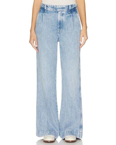 7 For All Mankind Pleated Wide Leg - Blue