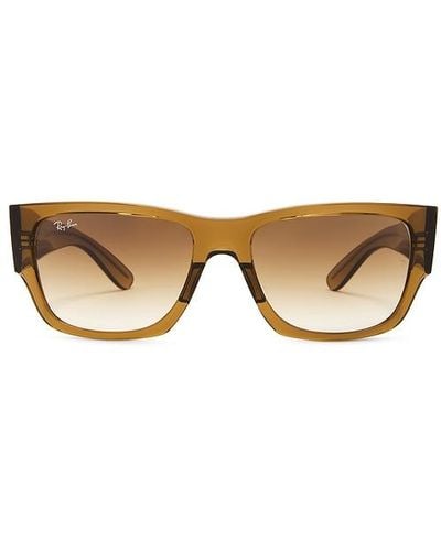 Ray-Ban Carlos Square Sunglasses - Brown