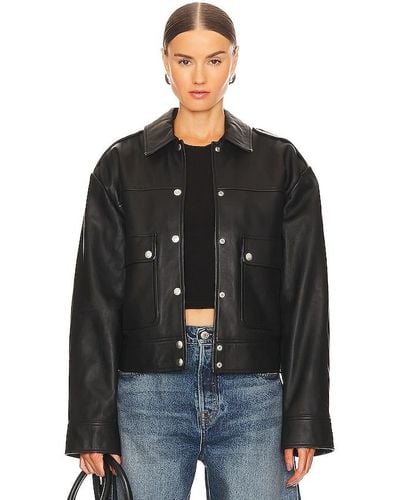 GRLFRND Jayden Leather Jacket - Black