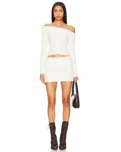 superdown Ava Skirt Set - White