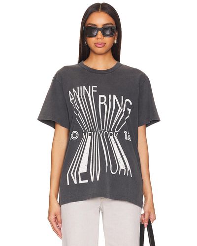 Anine Bing Colby Bing New York Tシャツ - ブラック