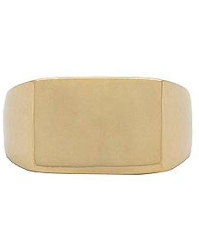 Shashi Square Signet Ring - White