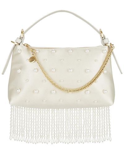 Zac Posen NWT Lacey Drawstring Crossbody Multi Rainbow Pearl Shoulder Bag  $495