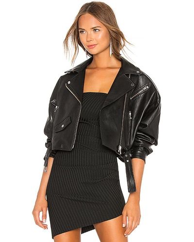 Lamarque BLOUSON EN CUIR DYLAN - Noir