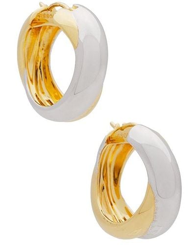 Missoma X Lucy Williams Chunky Entwined Hoops - Metallic