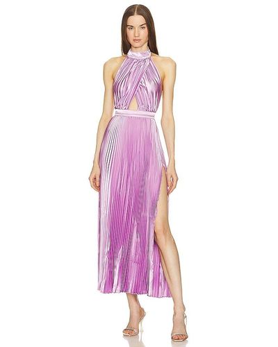 L'idée Renaissance Split Gown - Purple