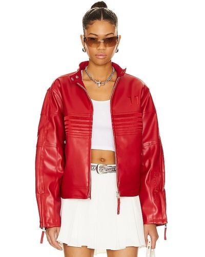House Of Sunny The Racer Jacket - Red