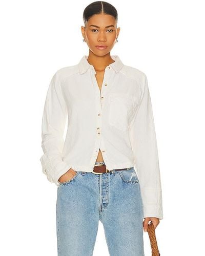 Free People X We The Free Classic Oxford Top - White