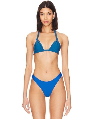 Mikoh Swimwear Suzu Bikini Top - Blue