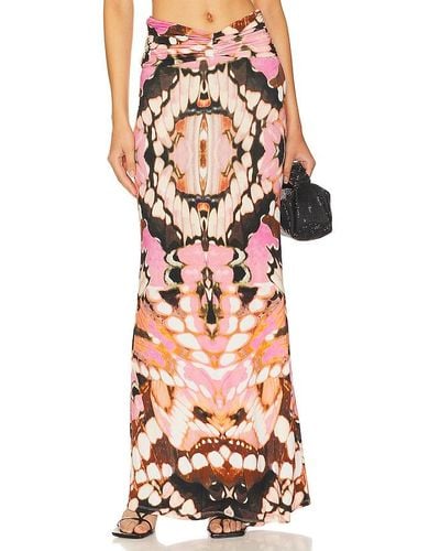 h:ours Ignacia Maxi Skirt - Pink