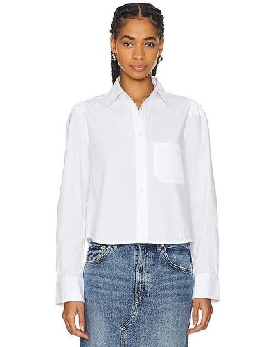 Citizens of Humanity Nia Crop Shirt - White