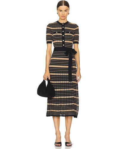 Rebecca Vallance Rivoli Midi Dress - ブラック