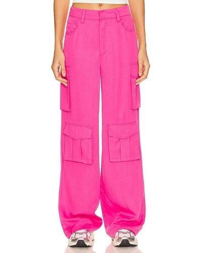 Blank NYC Cargo Trousers - Pink