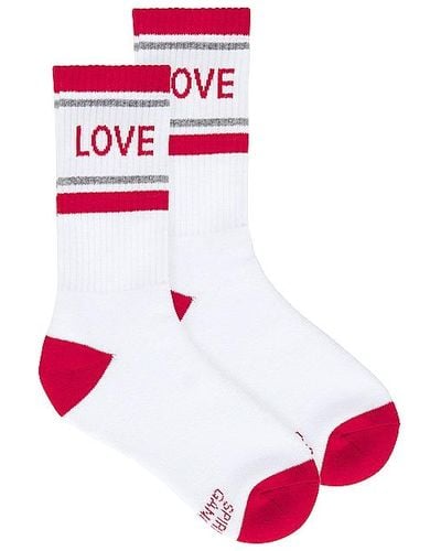 Spiritual Gangster CHAUSSETTES LOVE CREW - Rouge