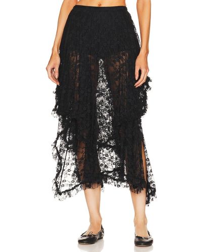 Free People X Intimately Fp French Courtship Skirt - ブラック