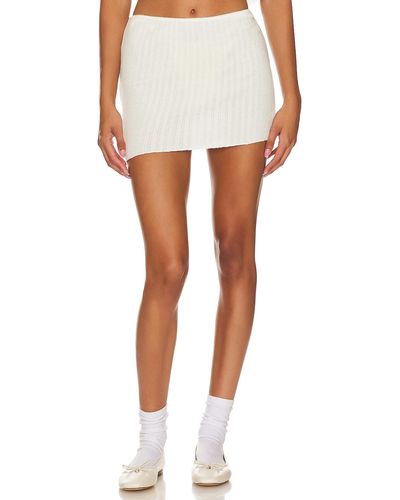 Indah Angela Mini Skirt - ホワイト