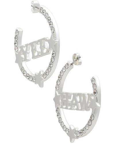 Urban Outfitters Yee Haw Hoops - White