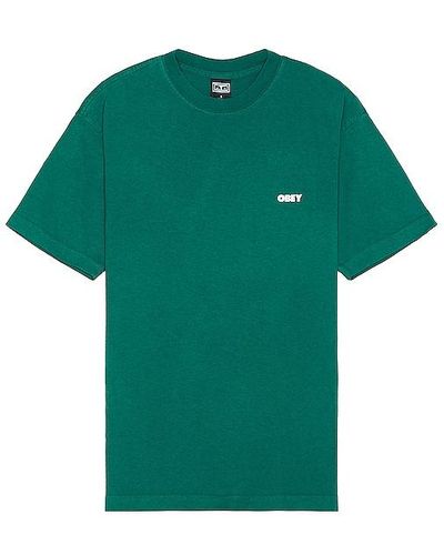 Obey Bold 3 Tee - Green