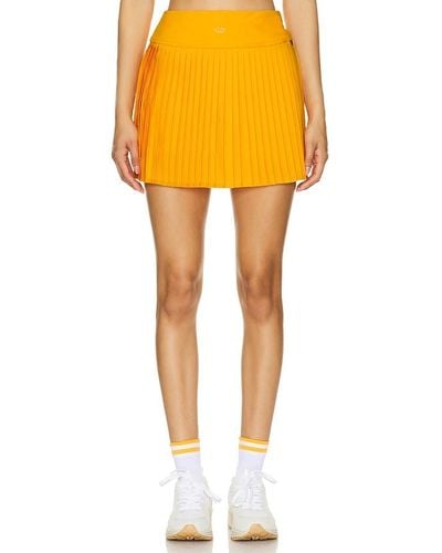 Goldbergh Plisse Skirt - Yellow