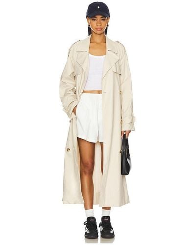 Lovers + Friends MANTEAU LEAH TRENCH - Blanc