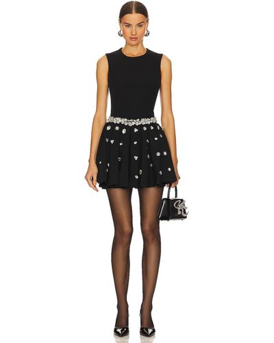 Vivetta Cady 取り外し可能なスカート付きドレス - ブラック
