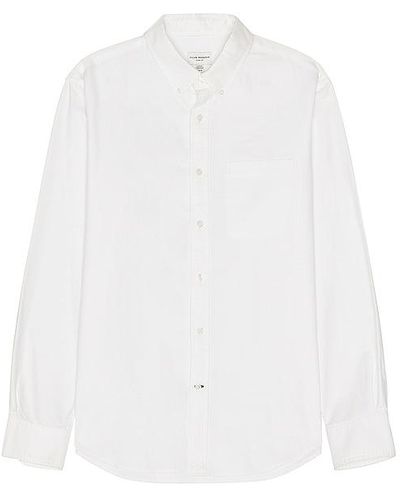 Club Monaco Oxford Solid Long Sleeve Shirt - White