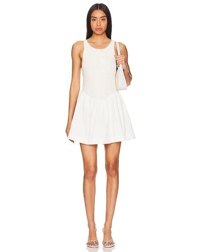 For Love & Lemons Billie Mini Dress - White