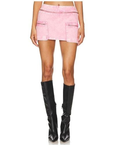 BY.DYLN Monica Mini Skirt - Pink