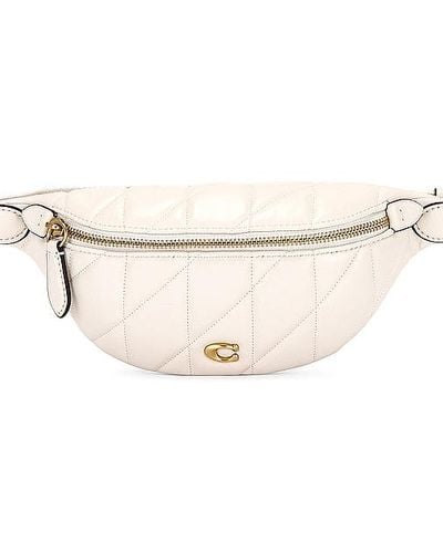 COACH Quilted Pillow Leather Essential Belt Bag - Natural
