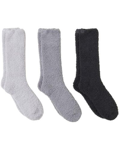 Barefoot Dreams Cozychic 3 Pair Sock Set ソックスセット - ホワイト
