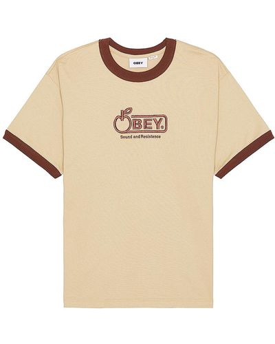 Obey Tシャツ - ナチュラル