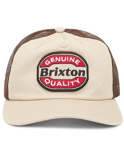 Brixton Keaton Netplus Trucker Hat - Natural