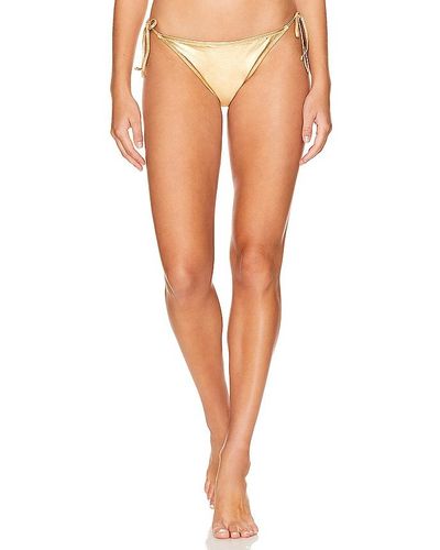 Solid & Striped Pia Bikini Bottom - Metallic